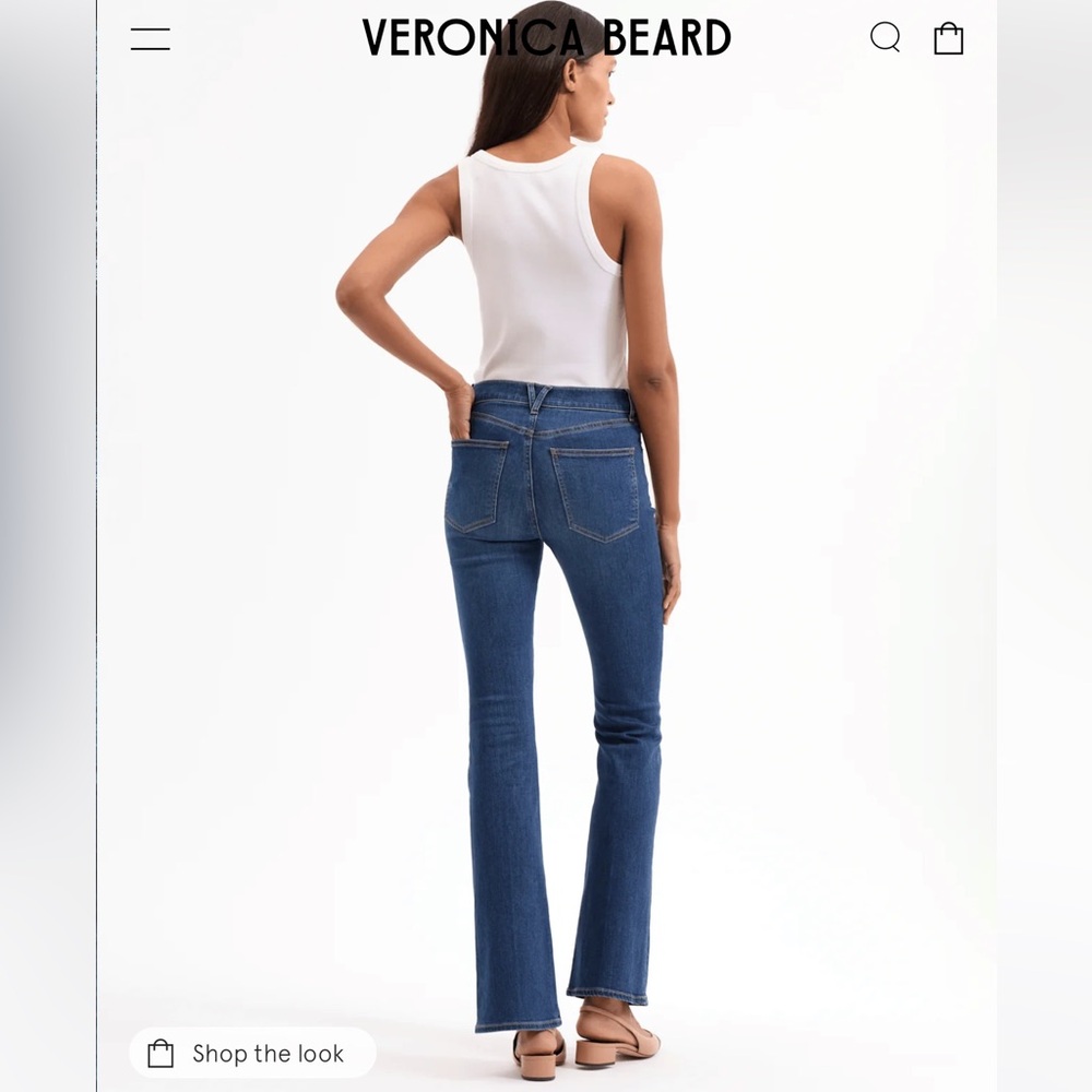 Veronica Beard - Beverly High Rise Skinny Flare Jean, size 23, BNWT - Picture 8 of 12
